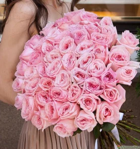Букет из роз Пинк О'Хара ( сорт Pink O'Hara, пр-во Эквадор)