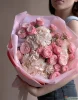 Букет из 3 гортензий розой