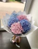 Букет из разноцветных гортензий
