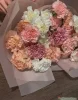  Букет из кремовой гвоздики