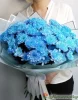 Букет из голубых хризантем, 11 шт.