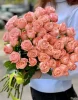 Букет из 25 розы под ленту Би Свит, (пр-во Эквадор, сорт "Be Sweet")