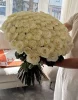 Букет из 101 розы Канделайт (пр-во Эквадор, сорт "Candlelight", пионовид)