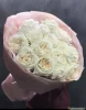 	Букет из 51 розы Вайт Охара ( сорт White O'Hara, пр-во Эквадор) Фото 4