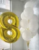 Композиция из воздушных шаров с цифрой(8)