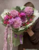 Хризантема Бигуди - 3 шт  Брассика - 2 шт  Роза Лавли Лидия - 4 шт  Гвоздика - 5 шт  Кустовая гвозди