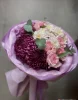 Букет "Сияние" с хризентемой бигуди 
