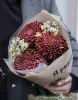 Букет из  хризантем Бигуди и ромашки 