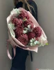 Букет хризантем Бигуди с эвкалиптом