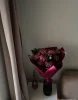 Букет хризантем Бигуди с эвкалиптом