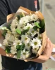 букет с хризантемой и пщеницей