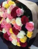51 разноцветная роза