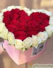 Сердце из 25 роз
