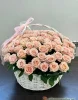 Корзинка из 15 кустовых роз