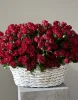 корзина из 51 кустовой розы