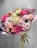 букет из розы кантри блюз, гортензии и хризантемы