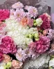букет с кантри блюз, хризантемой и гортензие