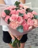 Букет из гвоздик и эвкалипта, 25 шт