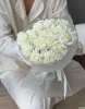 Букет из 15 белых гвоздик