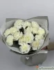 Букет из 15 белых гвоздик