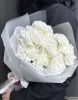 Букет из 15 белых гвоздик