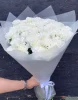 Букет из 35 белых гвоздик